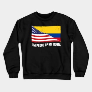 Proud Colombia Flag, Colombia gift heritage, Colombian girl Boy Friend Crewneck Sweatshirt